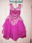 Vestido Disney princesa Aurora (bela adormecida) com varinha