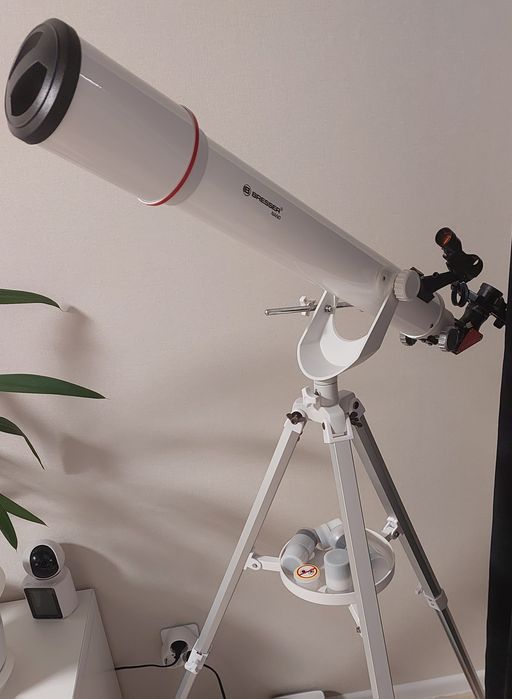 Телескоп Bresser NANO AR-70/700 AZ з сонячним фільтром та адаптером
