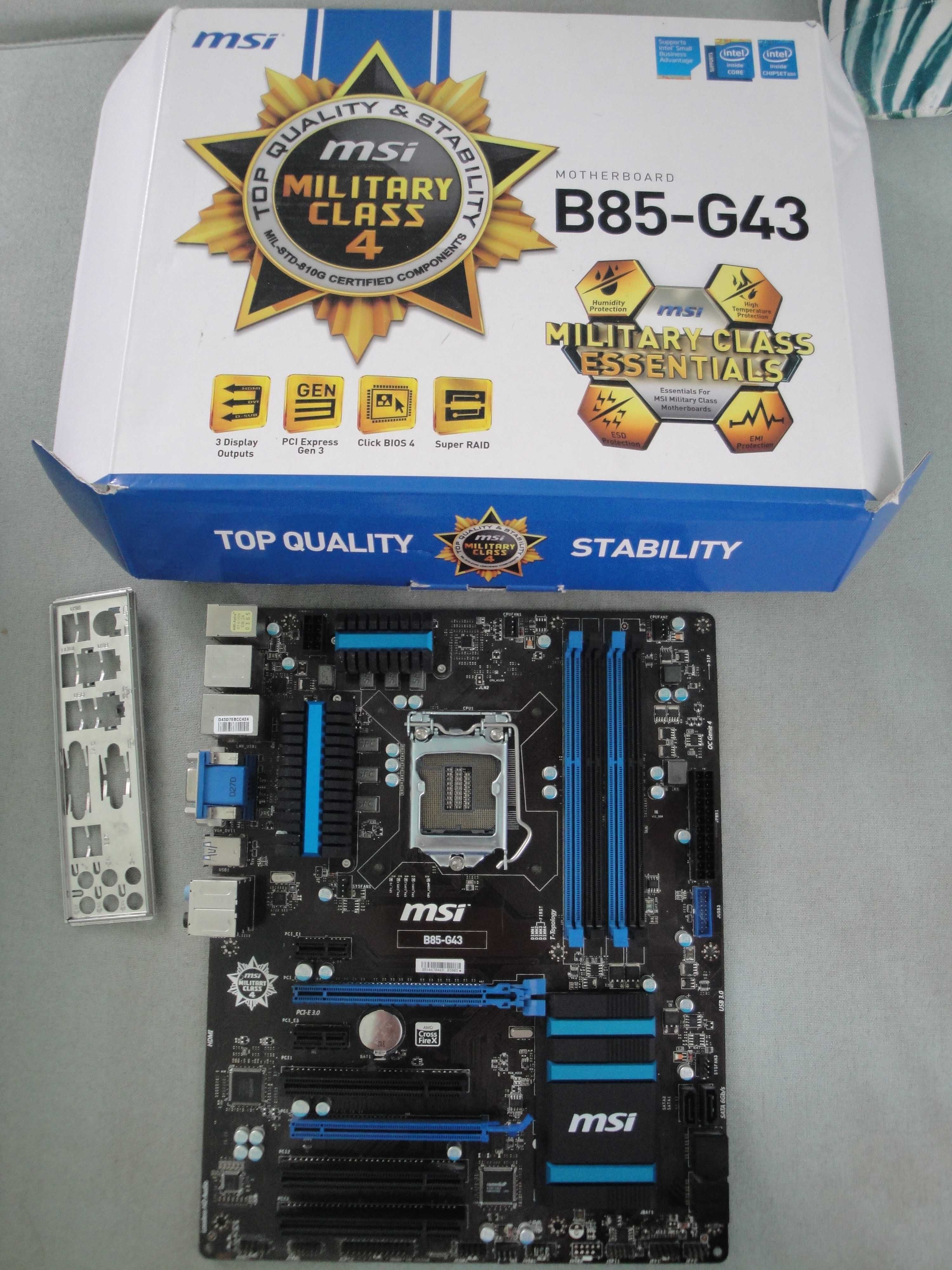 pŁyta MSI B85-G43 Socket 1150