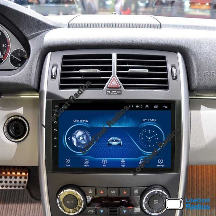 Rádio GPS 9'' Mercedes Benz Classe A e B, Vito, Sprinter — ANDROID 15