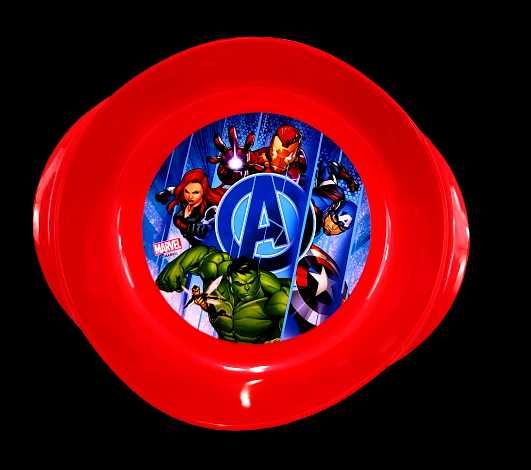 Talerzyk głęboki Avengers - 16 cm. Czerwony