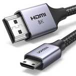 Kabel Ugreen HD163, 15514 mini HDMI / HDMI 2.1/8K 1m - szary