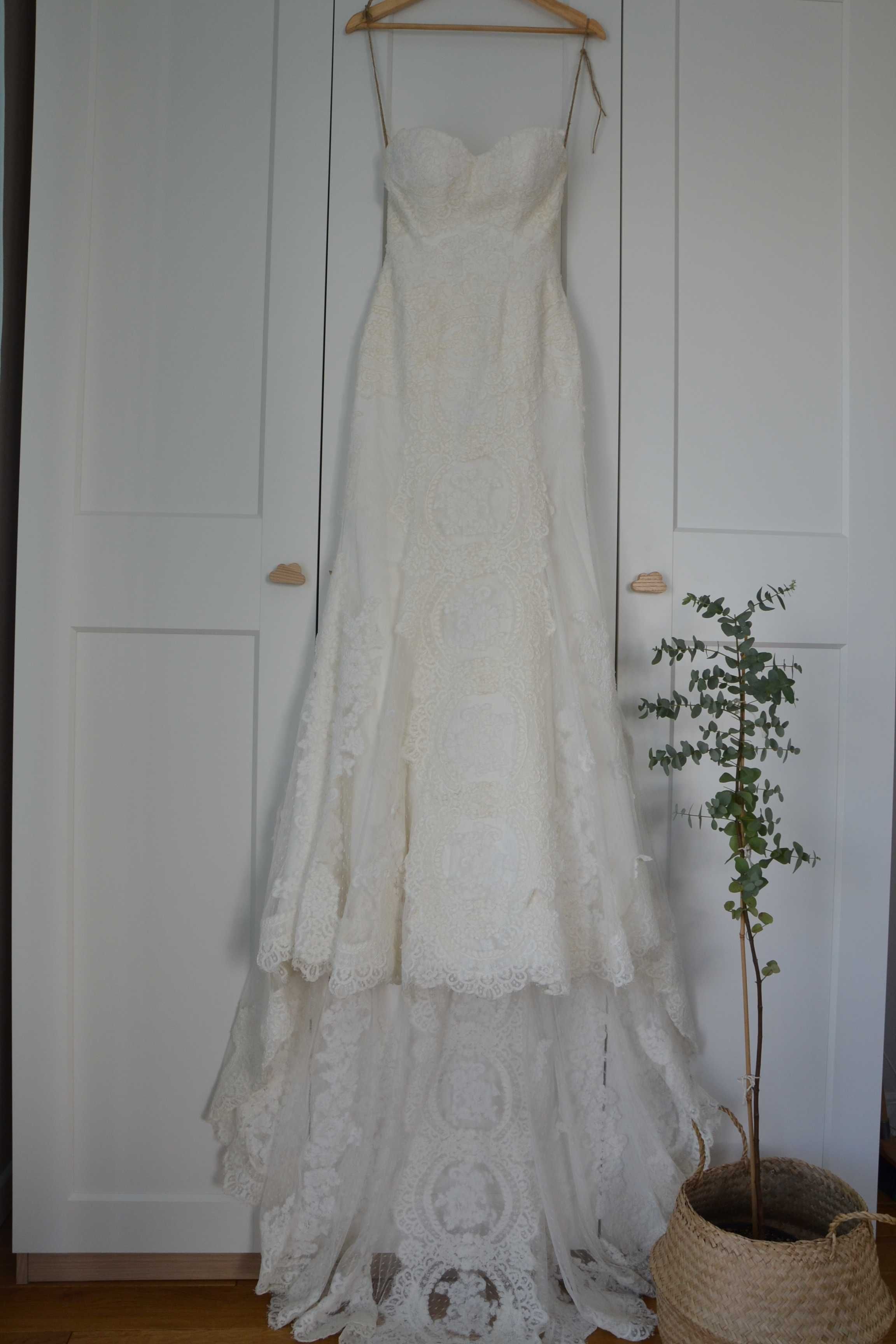 Suknia ślubna rozmiar 34 -ponadczasowy klasyk, romantyczna, kobieca