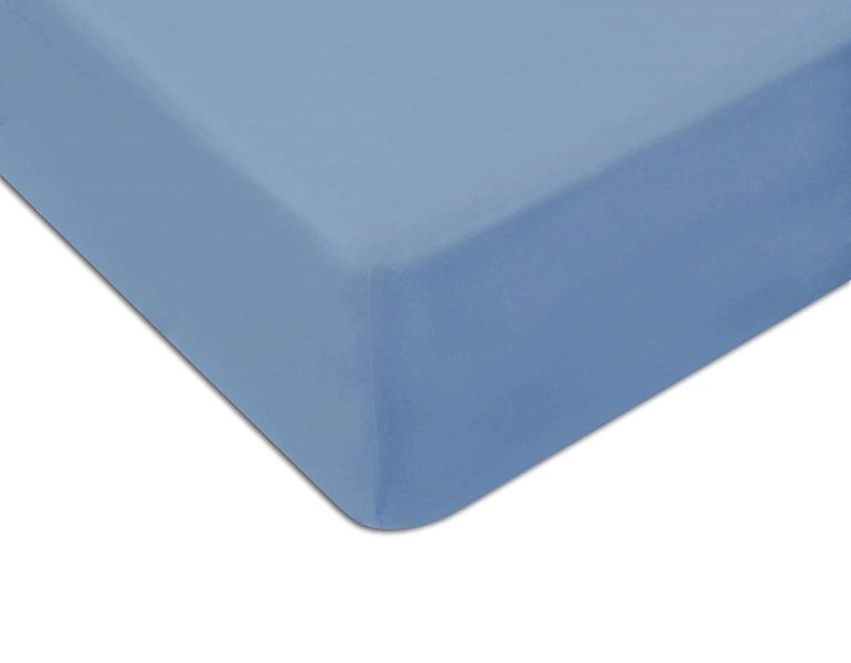 Prześcieradło jersey z gumką 180x200 kolor Niebieski