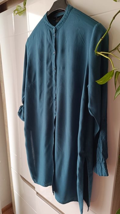 Koszula turkus stójka Bonprix