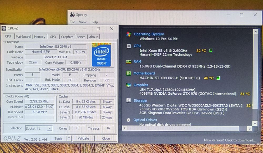 PC Gamer i7 6930/8 cores (2640 v3) 3,2ghz+GTX 970 4gb+16gb+750gb NVME