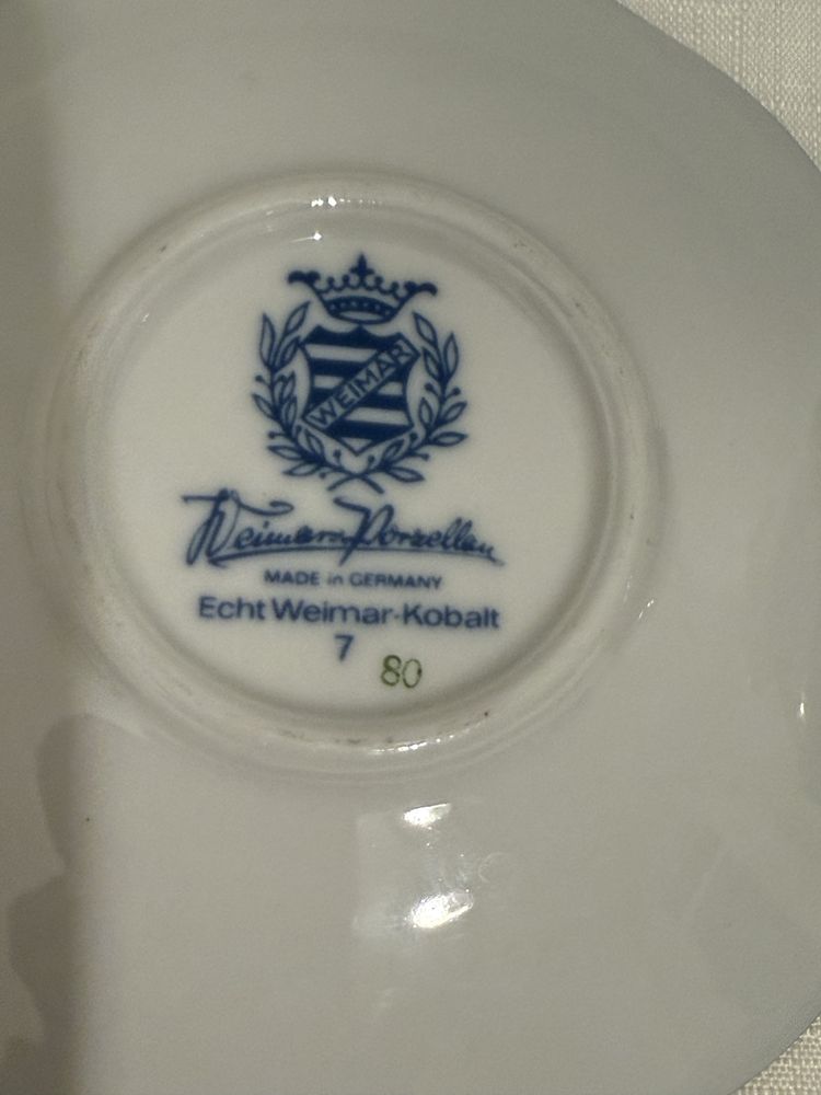 Kolekcjonerska filiżanka porcelana Weimar