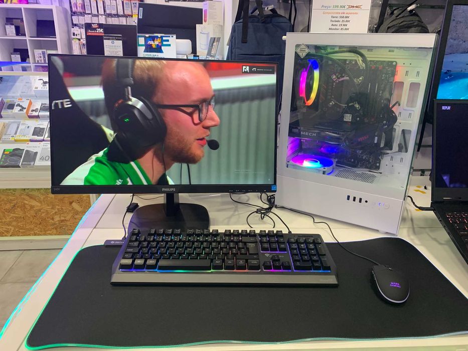 PC Gaming + Periféricos + Monitor + Garantia - Promoção - Loja física