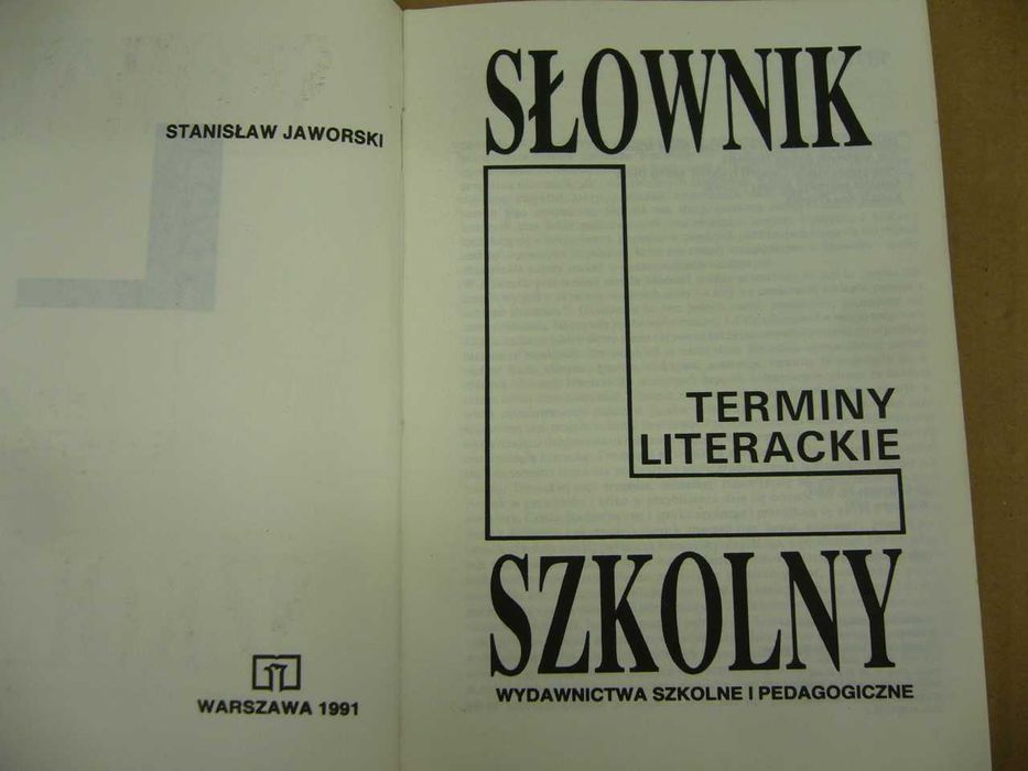 Terminy literackie słownik szkolny