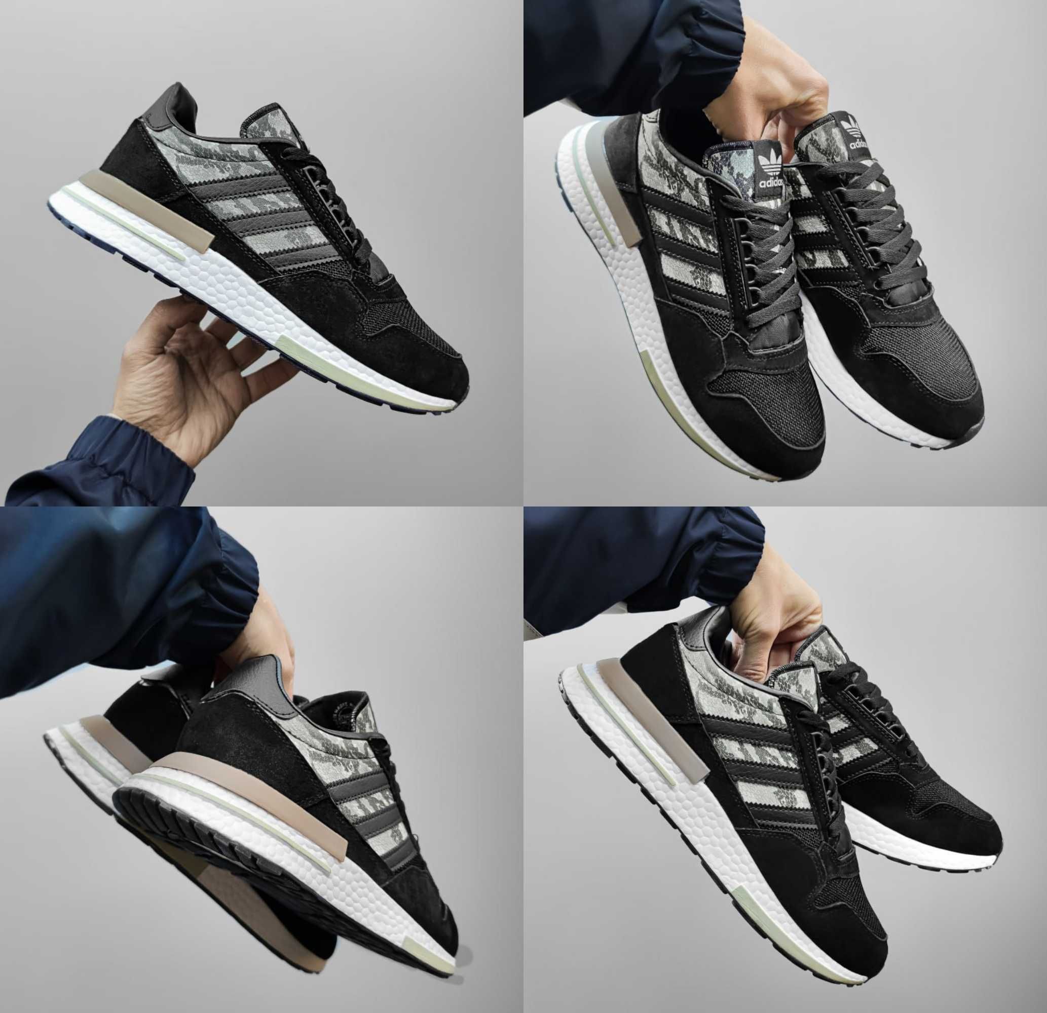 Мужские кроссовки Adidas ZX 500 RM Black Camo 41-45 Новинка! Топ