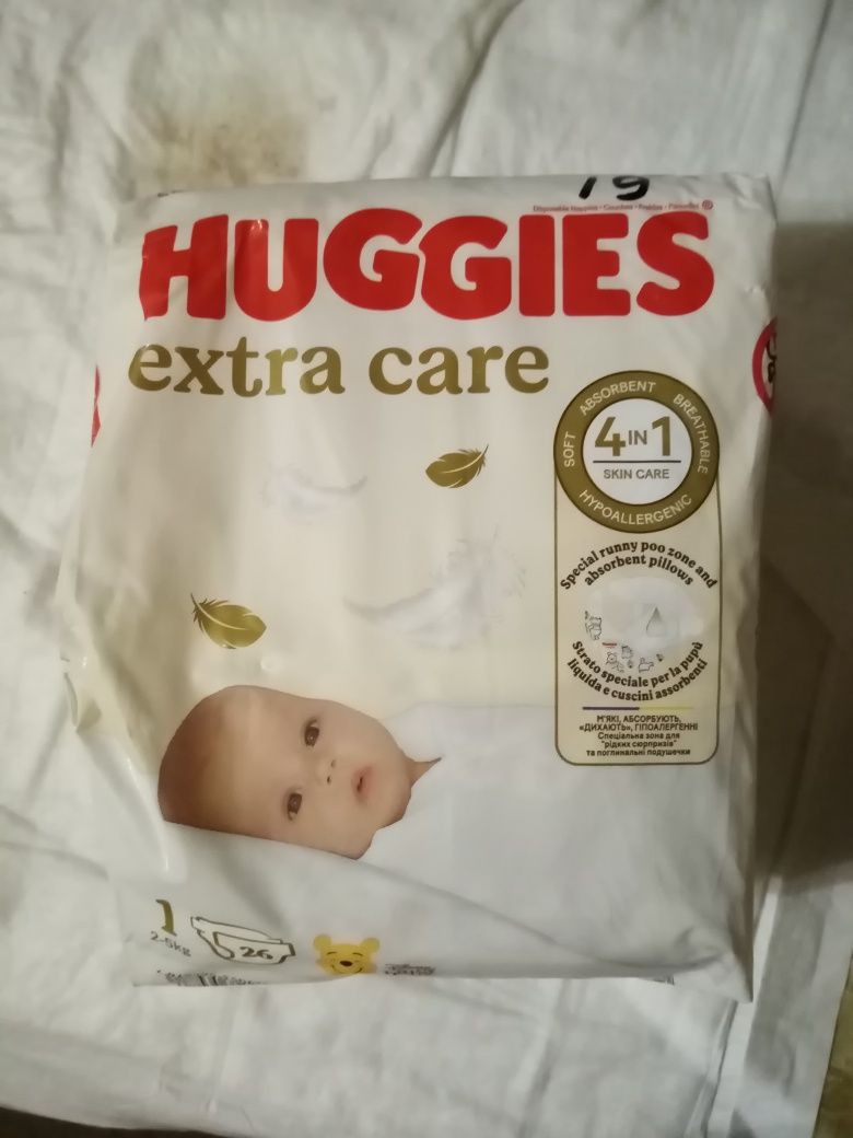 Памперсы Huggies Extra Care 1