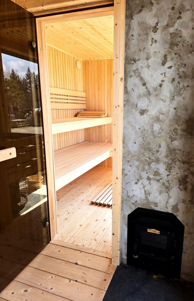 Sauna sucha, ogrodowa