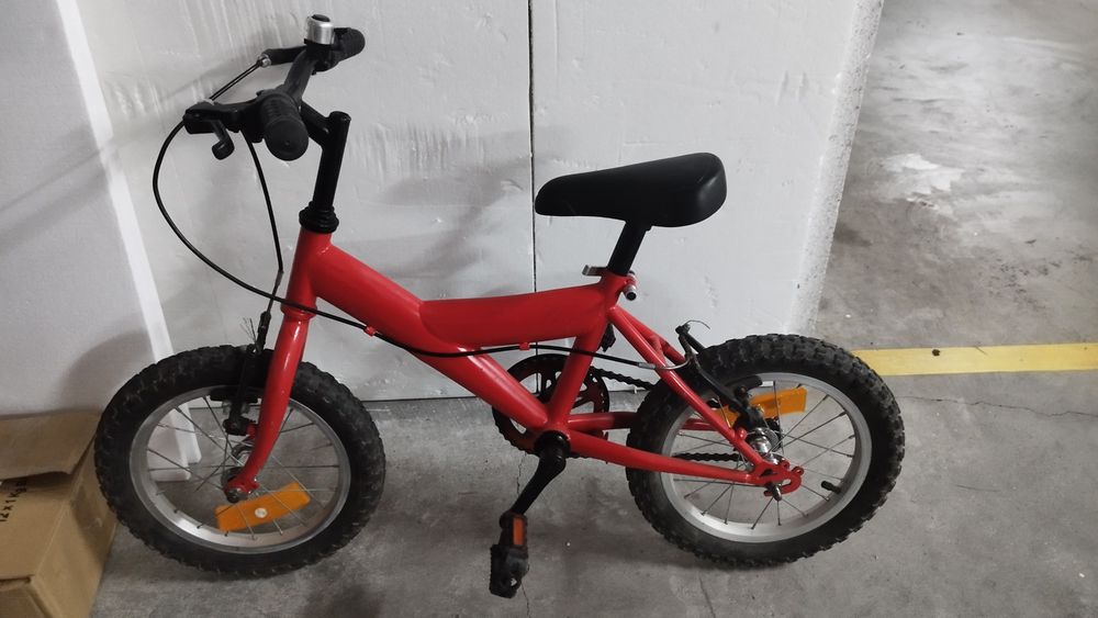 Bicicleta roda 14, quadro alto