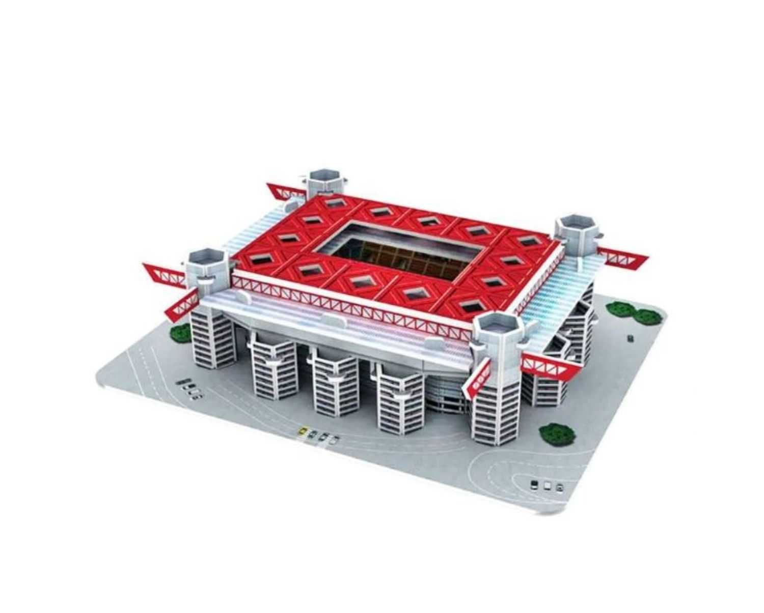 Mini Stadion Puzzle 3D Model - San Siro AC Milan Inter Mediolan