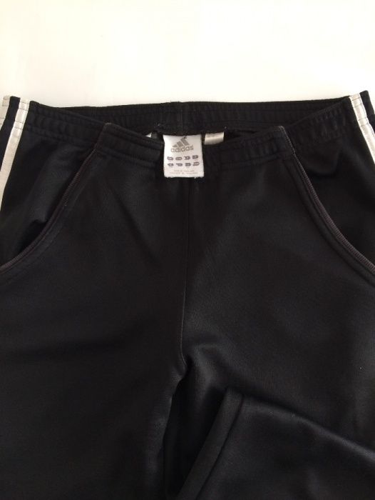 Adidas spodnie dresowe damskie oryginalne kolor czarny rozmiar 158cm