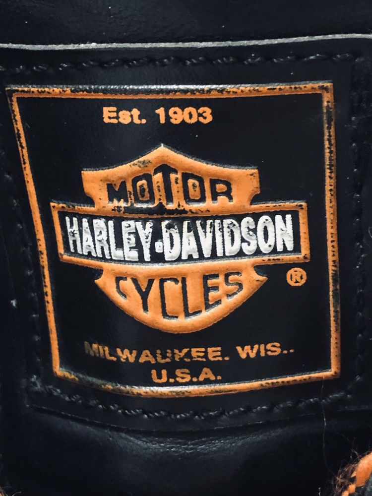 HARLEY DAVIDSON USA  skórzane buty  38/24cm