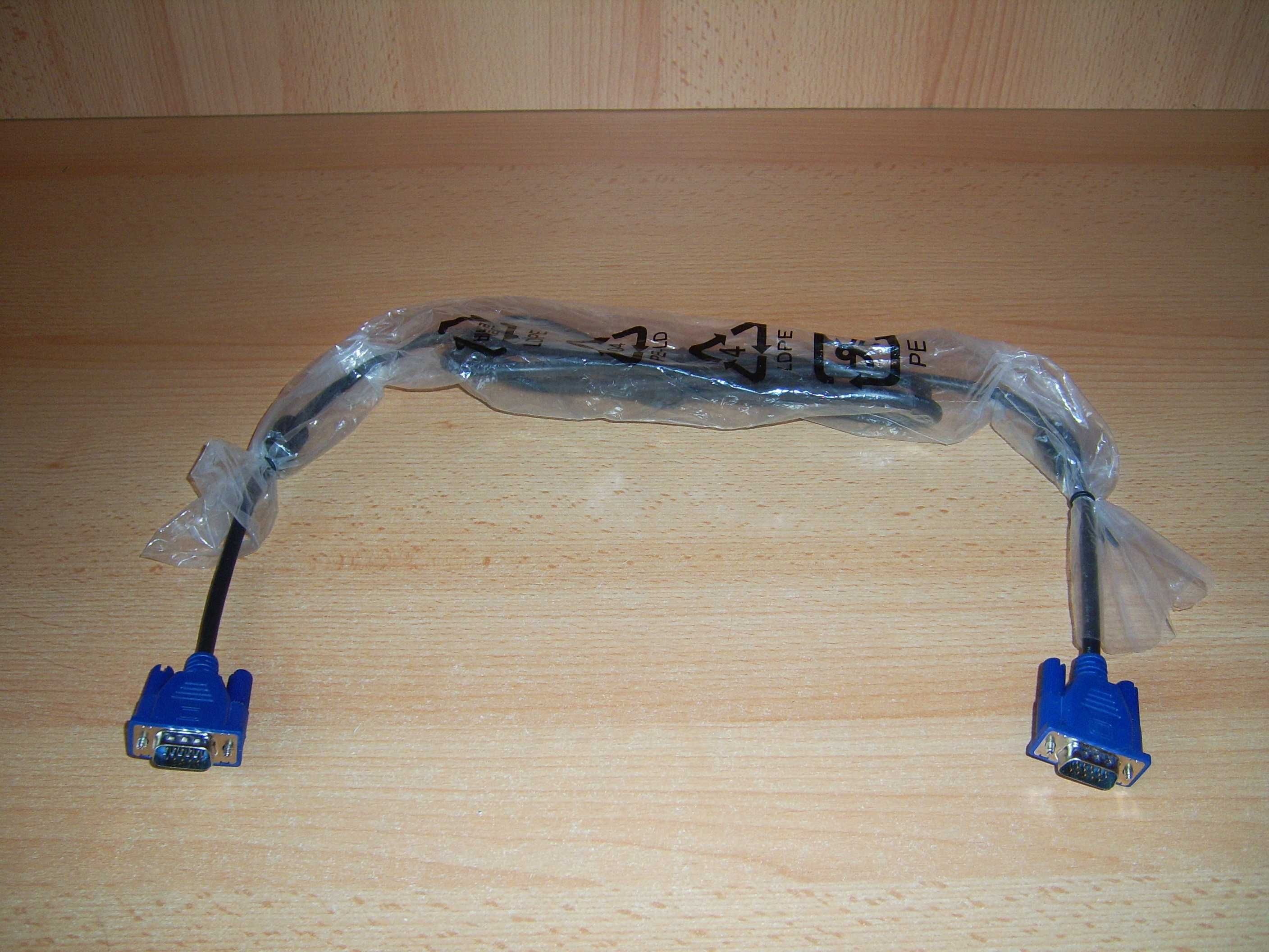 Кабель VGA аналоговый от компьютера к монитору (Оригинал). (Новый).