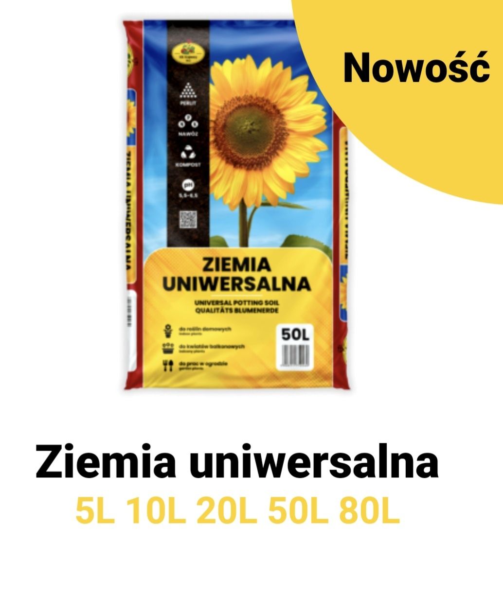 Ziemia do kwiatów uniwersalna 50l KIK krajewscy super jakość