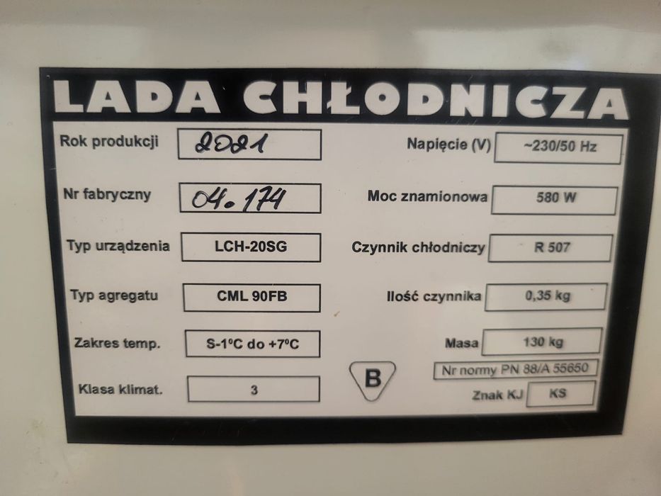 Lada chłodnicza w idealnym stanie