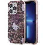 Etui Hello Kitty IML Tags Graffiti na iPhone 15 Pro - różowe