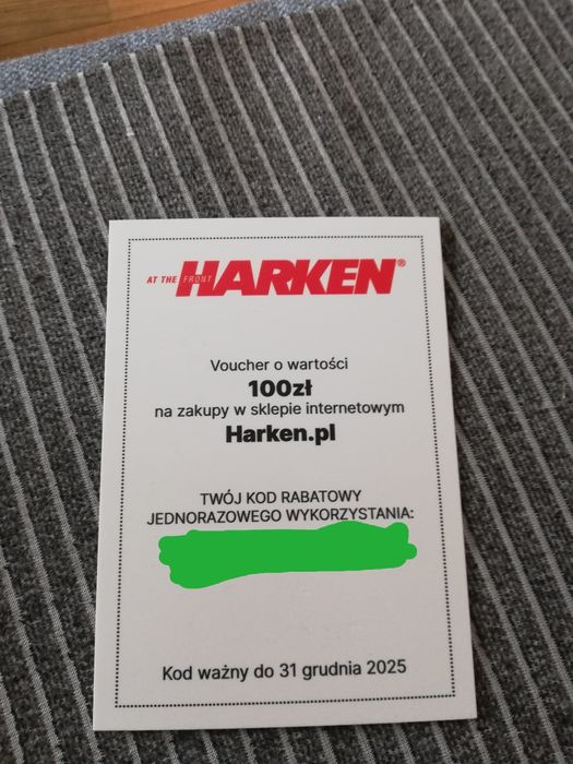 Voucher o wartości 100zł do Harken