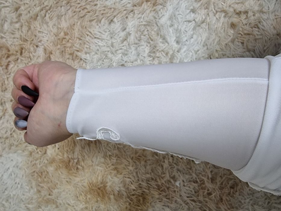 Перчатки свадебные белые білі рукавички костюм для танців