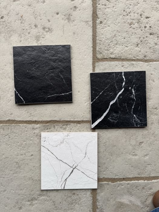 Płytki ceramiczna 20*20 gresowa czarne i białe