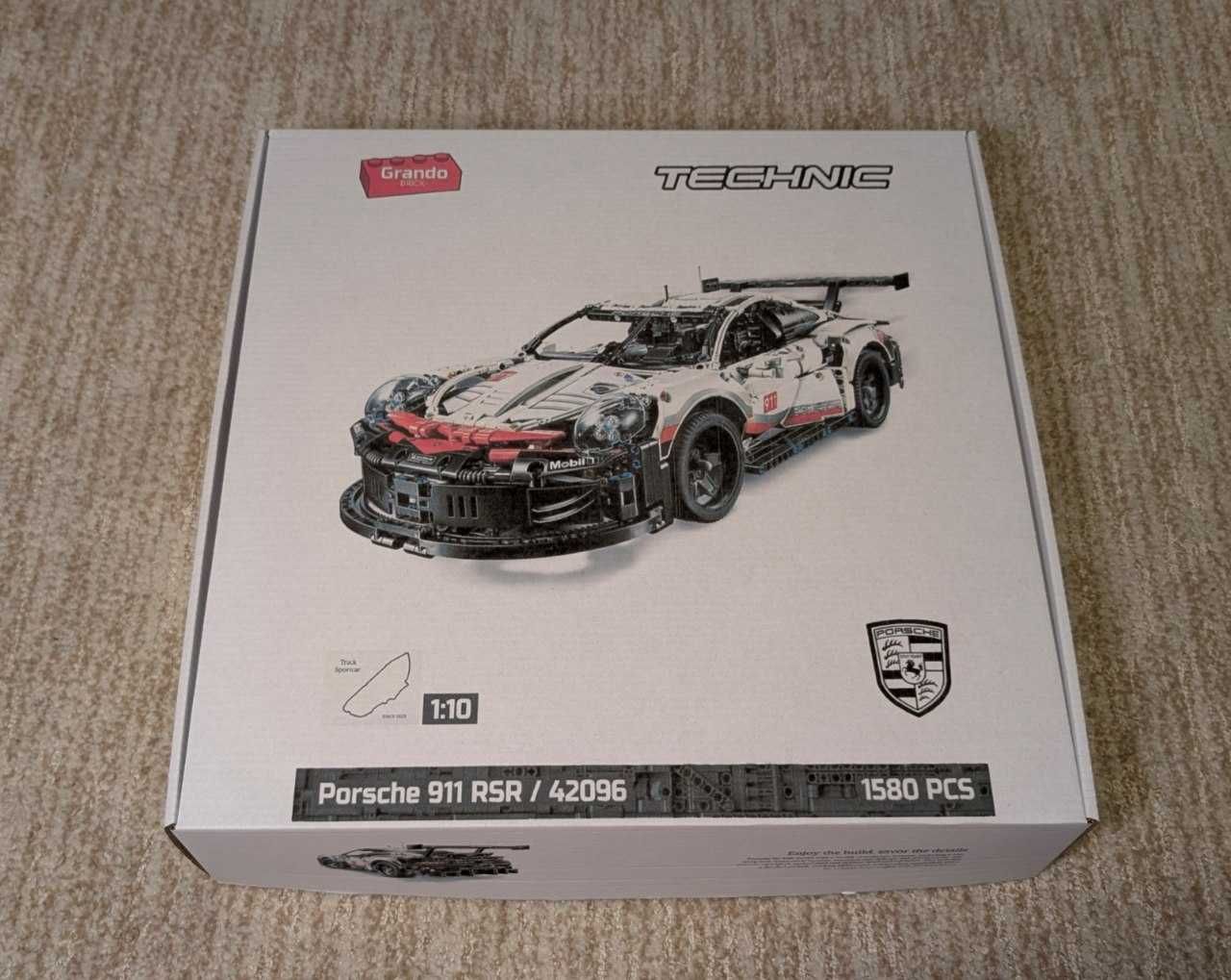 Конструктор 1в1 Lego Technic 42096 - Porsche 911 RSR, 1580 шт, КОРОБКА