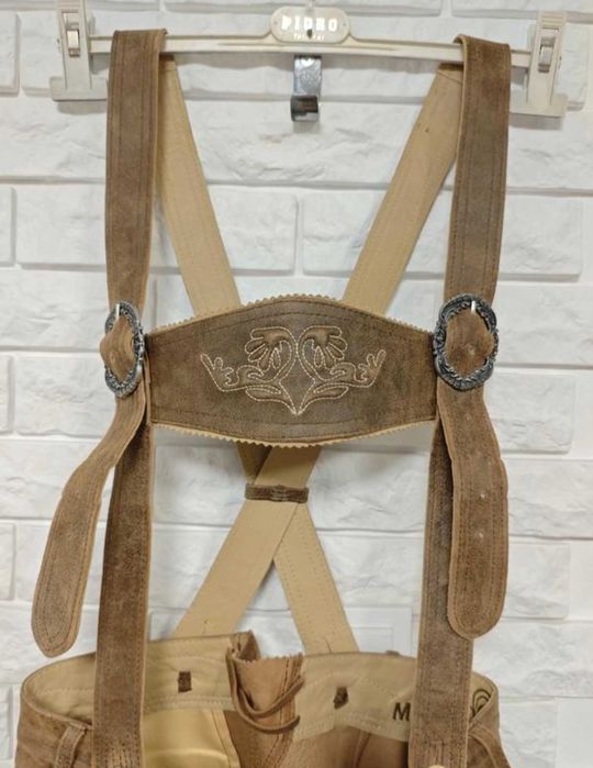 Marjo 42 / 44 р w 30 / 29 Herren Lederhose шорти баварські октоберфест