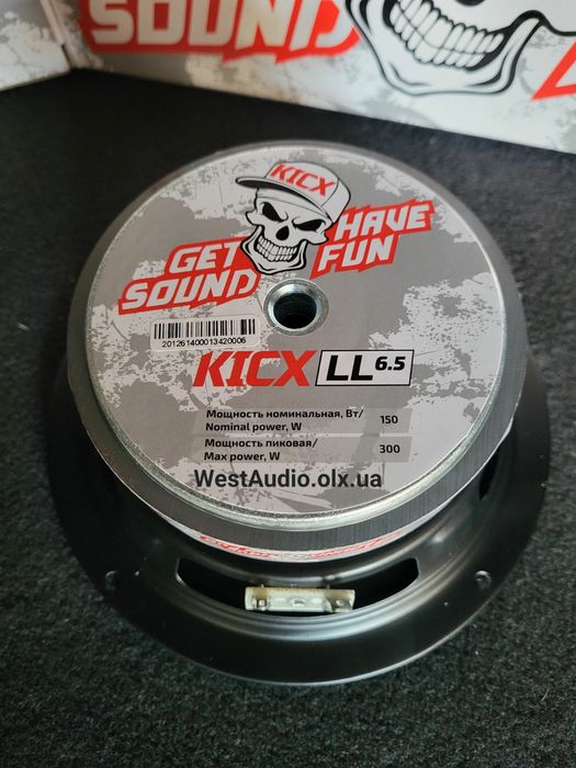 Kicx 16см LL6.5v2/динамики в авто/300Вт