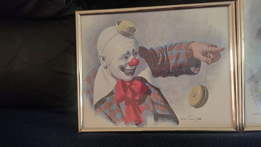Клоуни,літографічний друк