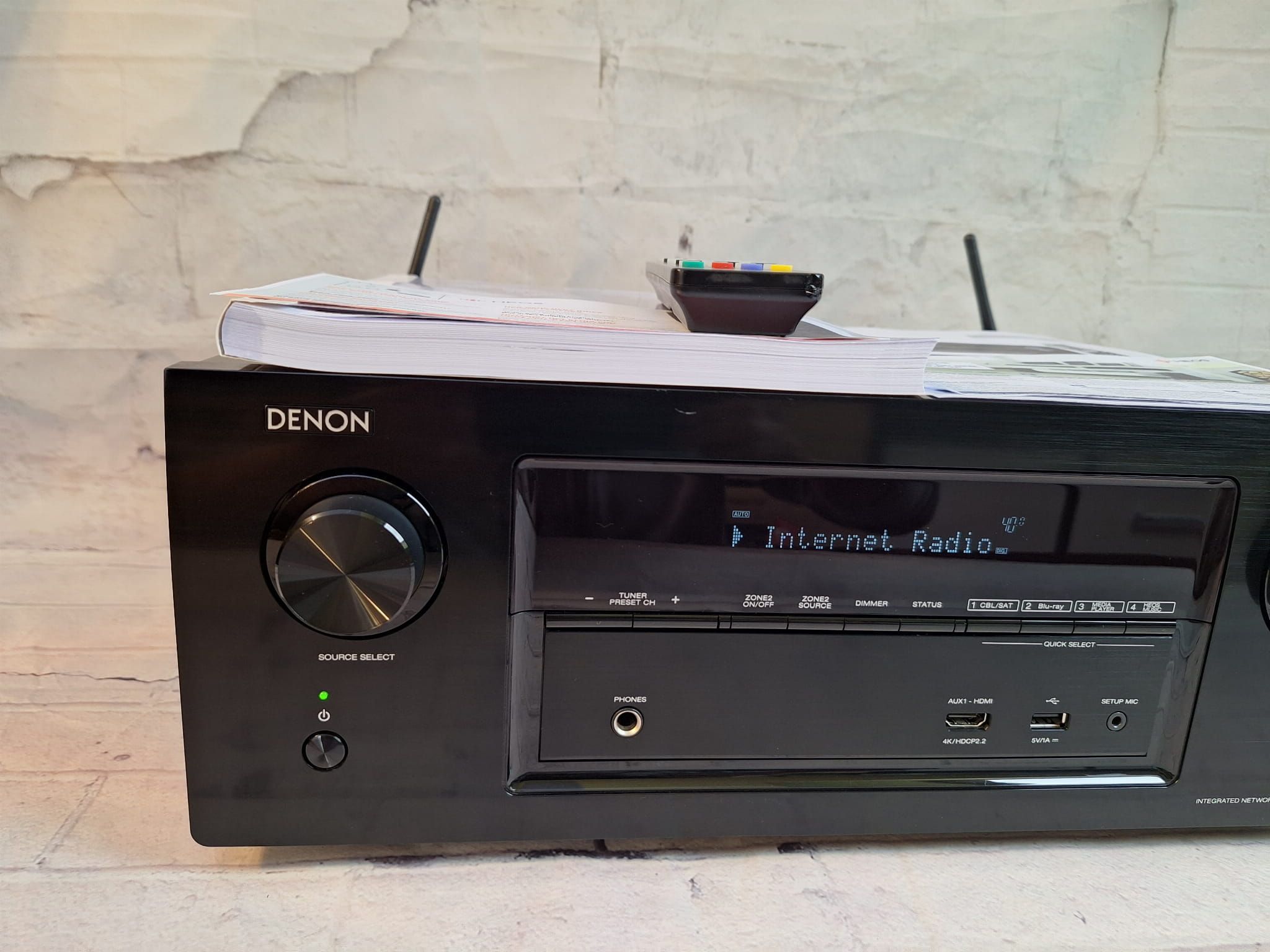 7.2 Denon AVR-X2400 Heos Wifi BT 4k arc  spotify Atmos vision