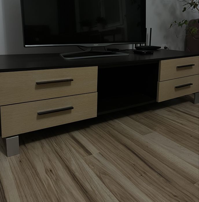 Szafka RTV / pod telewizor 150 cm – 4 szuflady, używana