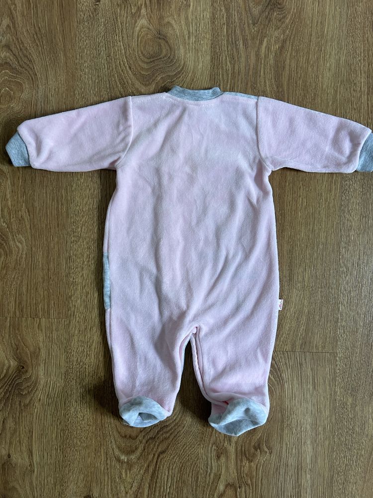 Pajacyk Dziewczęcy Różowy 62 cm