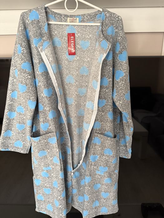 Nowy polarowy szlafrok damski