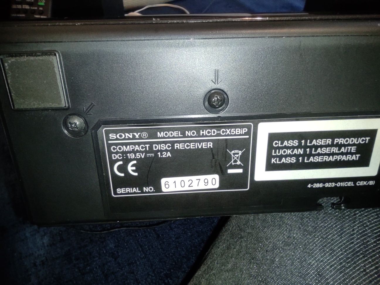 Mini Wieża SONY HCD-CX5BiP CD FM DAB+ Ipod dock