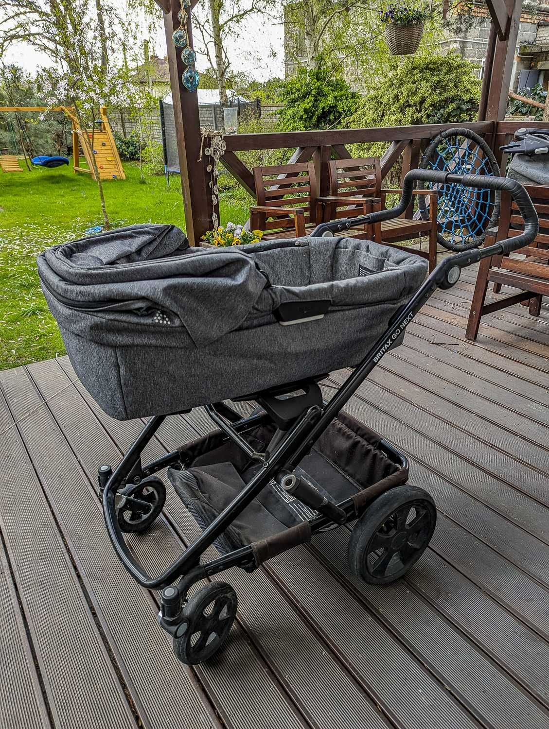 Britax Go NEXT + podstawka na drugie dziecko i kocyki