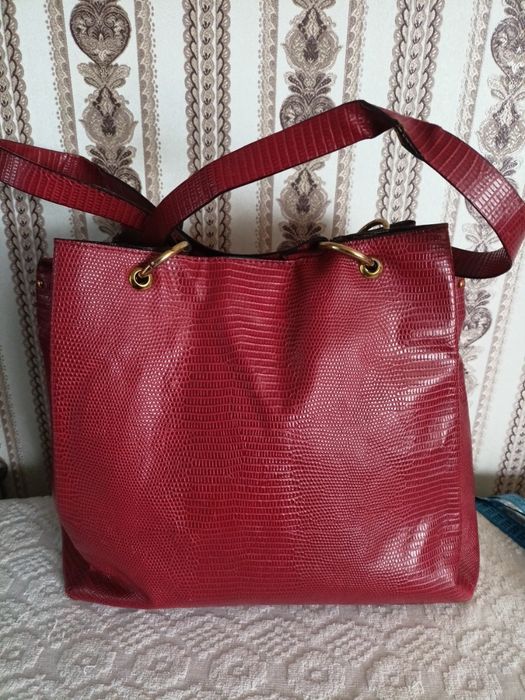 Сумка шопер бордового кольору . Darco