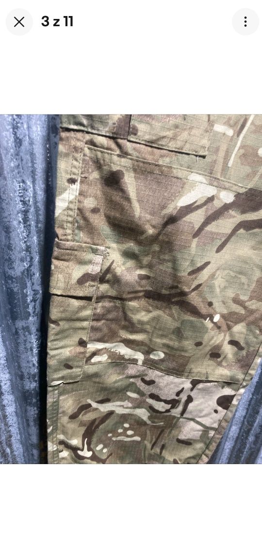 Spodnie na ryby lub do lasu Highlander HMTC Multicam  106cm w pasie