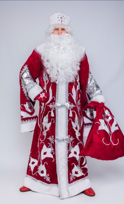 Костюми діда мороза, санта клауса Святого Миколая і снігурочки. Напрок