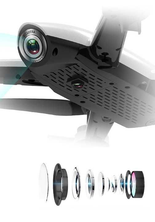 DRON MINI RC kontroler lcd 4K wifi 30 min lotu 1500m zasięgu + GRATIS