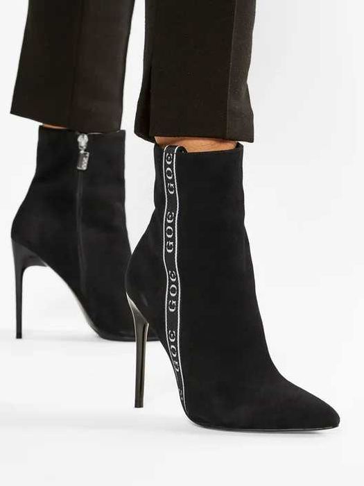 GOE Жіночі замшеві ботильйони на високих підборах  38 р