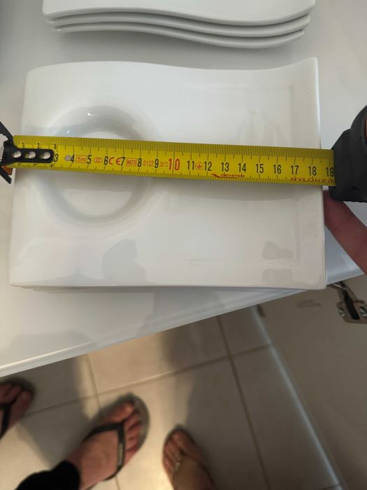 Conjunto pratos ondulados