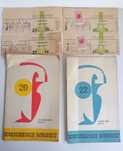 Program koncertów wraz z biletami sala kongresowa 1960 PRL vintage