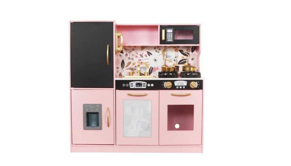 Кухня дитяча дерев'яна AVKO Ріміні Pink, звукові та світлові ефекти