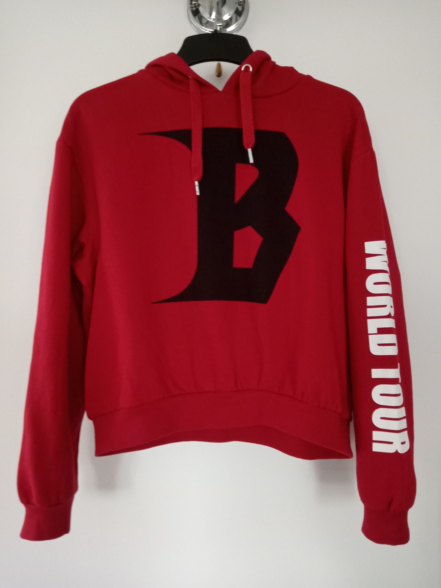 Czerwona bluza Justin Bieber „Purpose World Tour" 2018