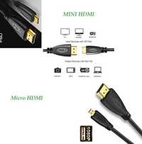 Кабель microHDMI, mini HDMI для компьютера, фотоаппарата, видеокамер