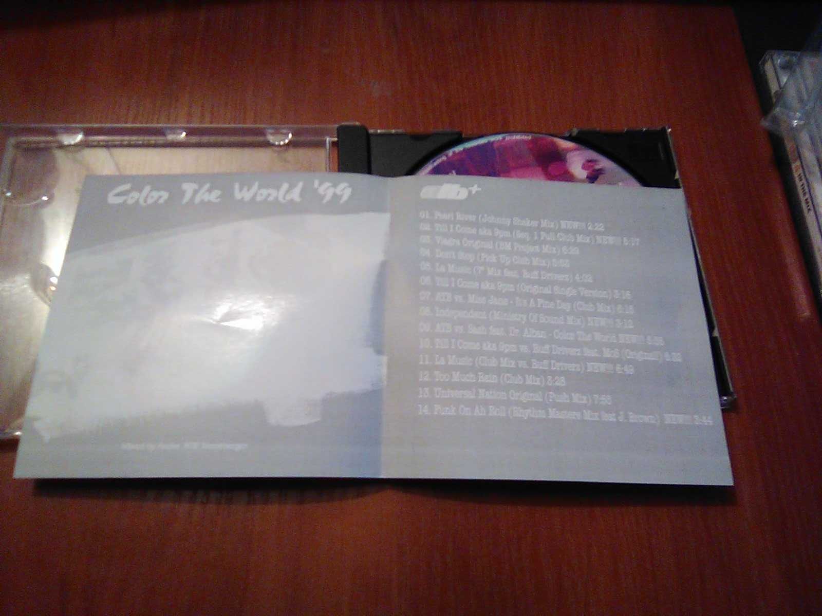 Музыкальный CD ATB альбом Color The World 99 1999 год