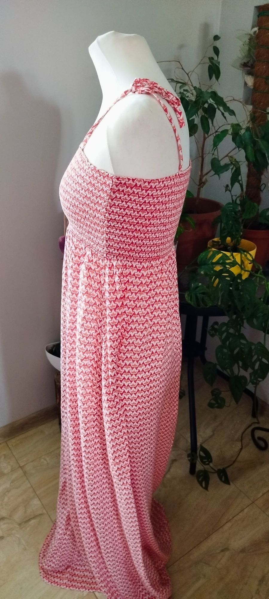 Długa sukienka maxi rayon s m