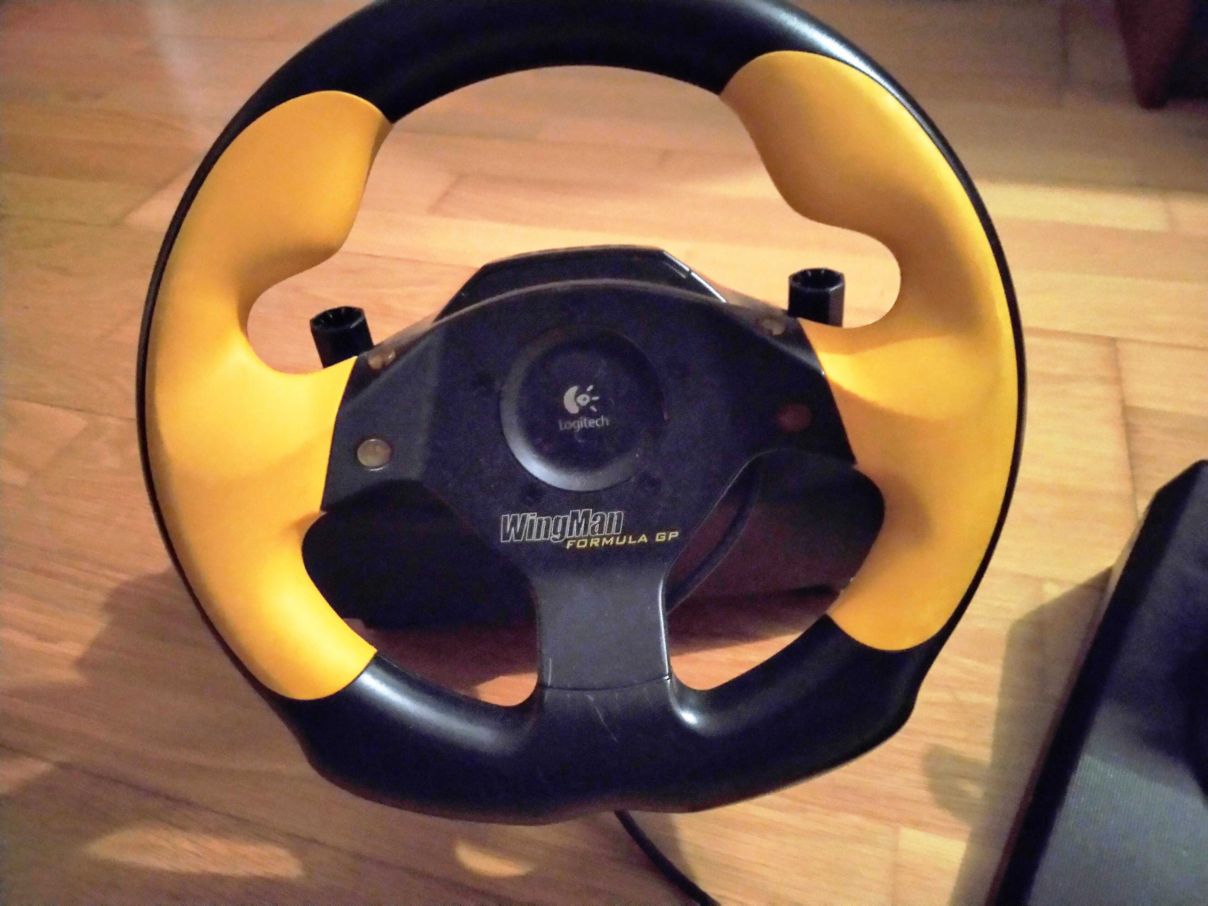 LOGITECH WingMan Formula GP PC com Volante e Pedais (Como Novo)